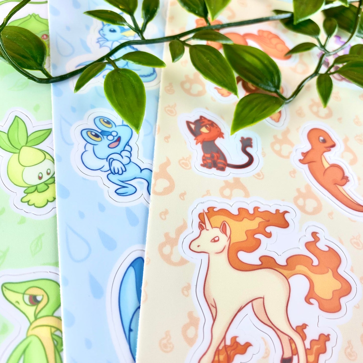 Pokemon Types || Sticker Sheet