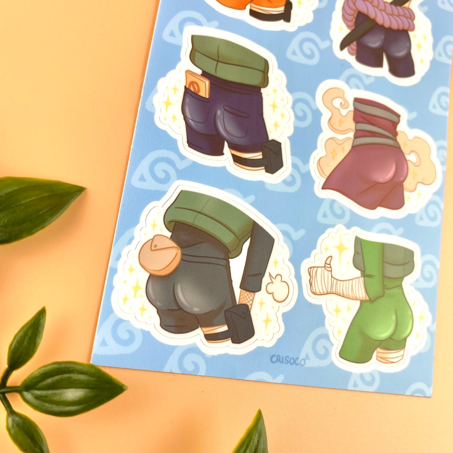 Naruto Butts || Sticker Sheet