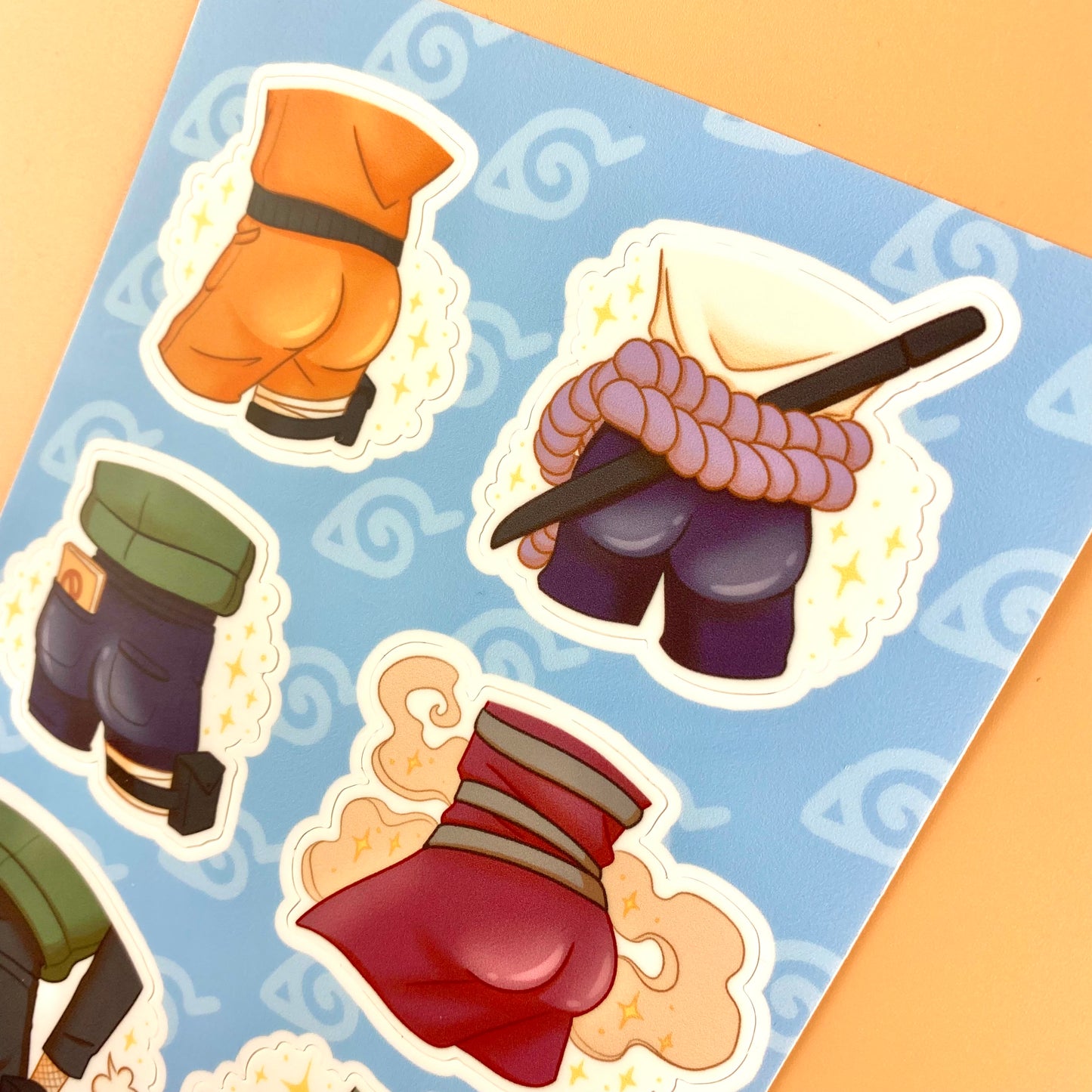 Naruto Butts || Sticker Sheet